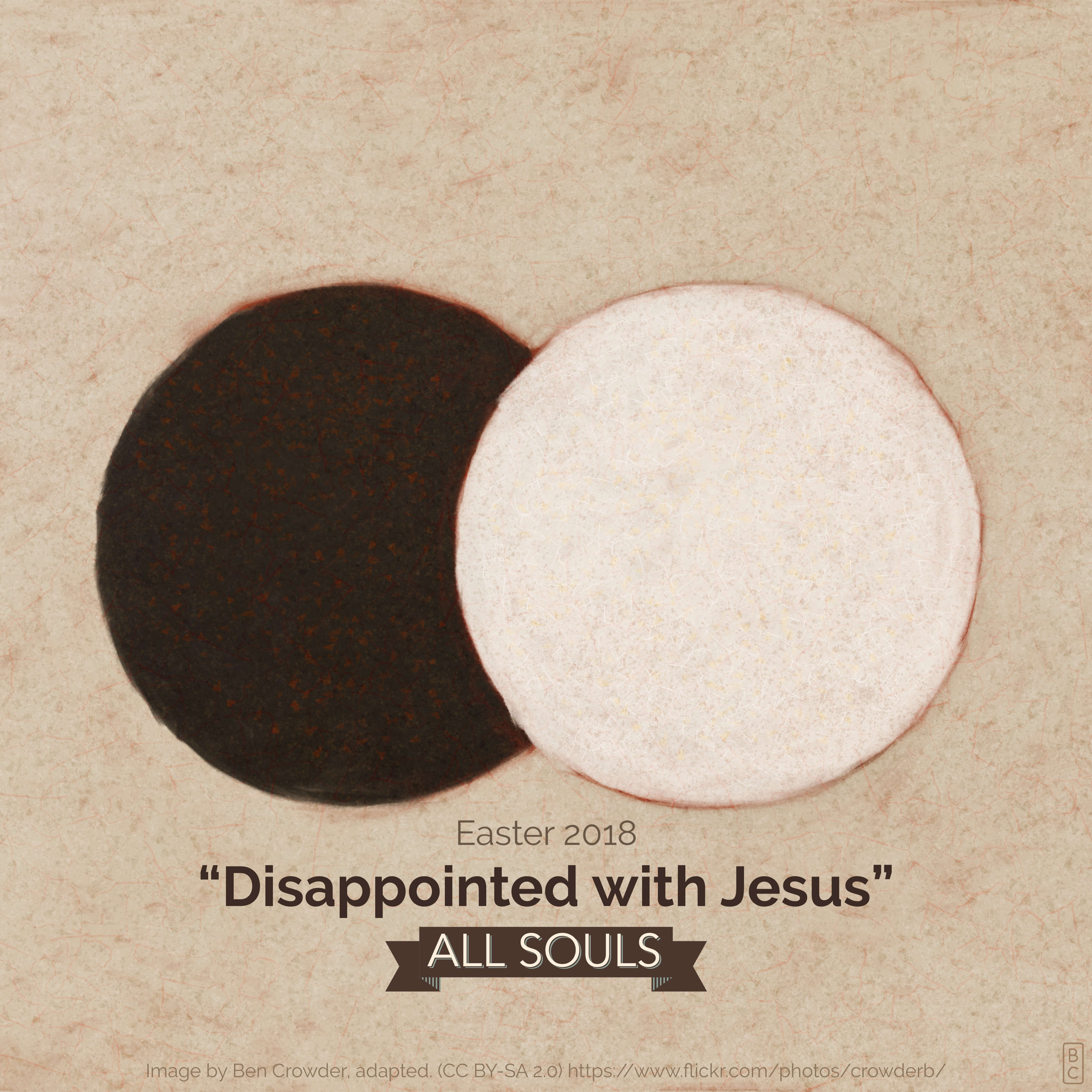 Easter 2018 Album Cover, two circles representing the empty tomb